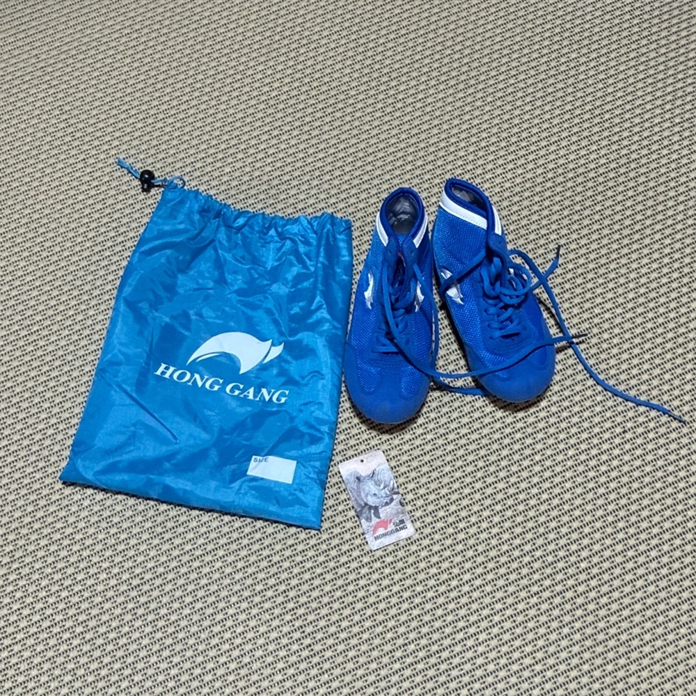 Little Kids Blue Wrestling Shoes